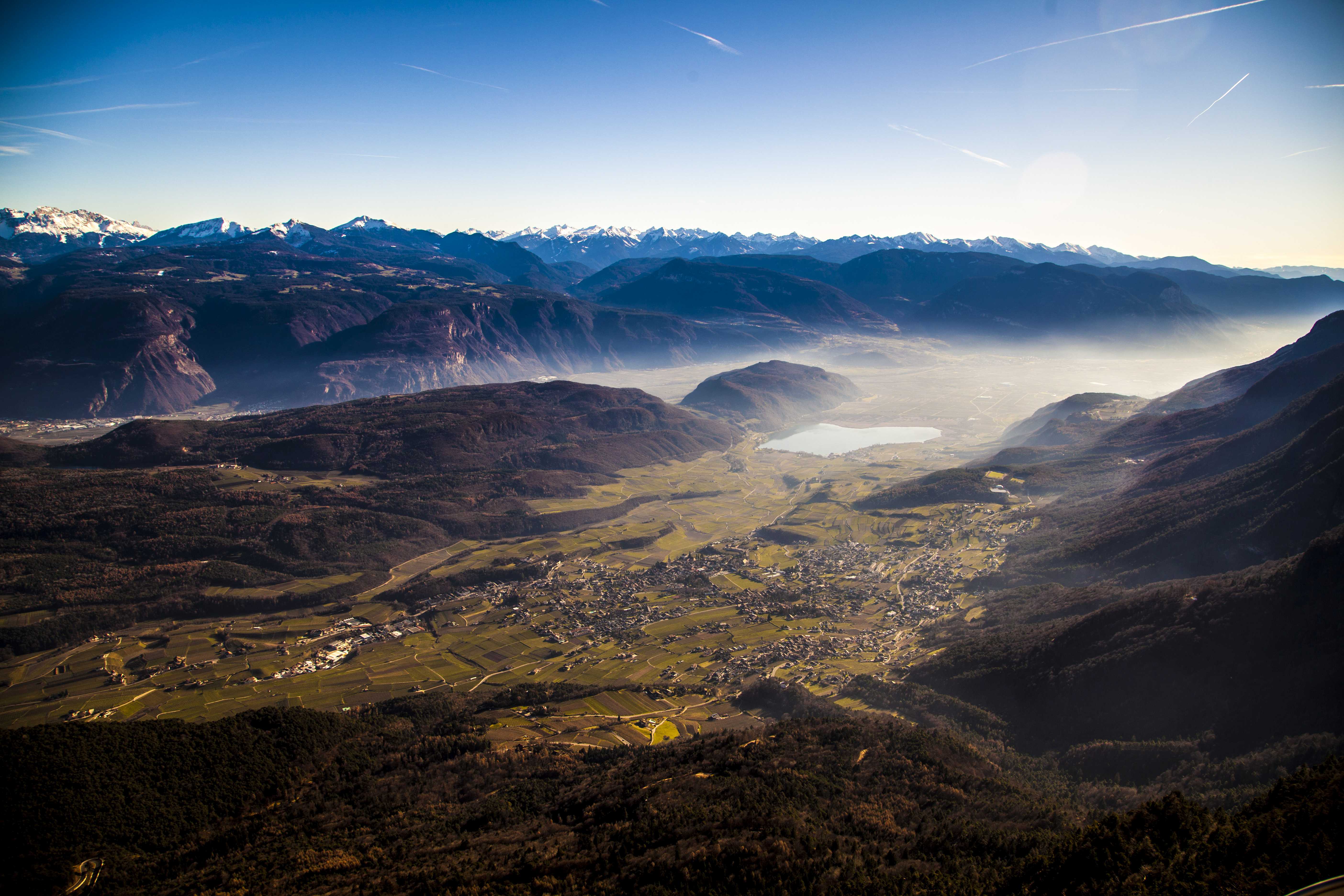 Kaltern vom Penegal aus fotografiert